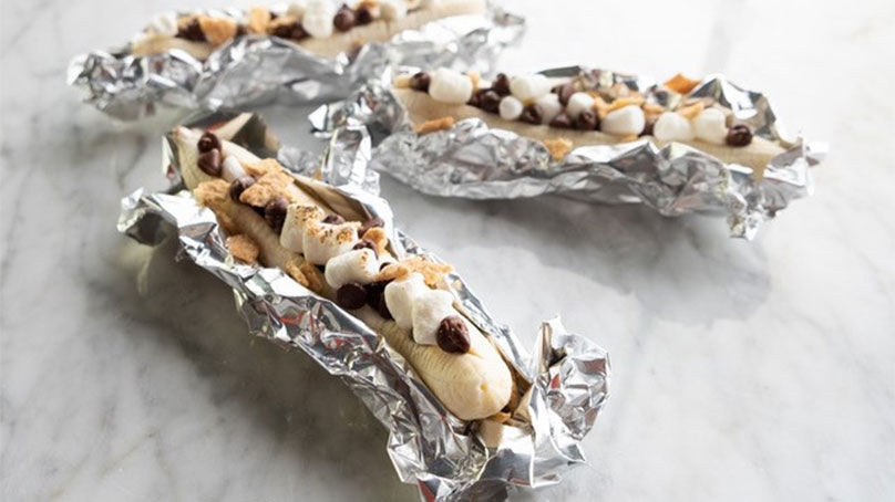 Chocolate Banana Boat Foil Pack