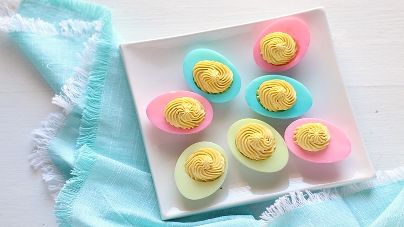 Easter Deviled Eggs