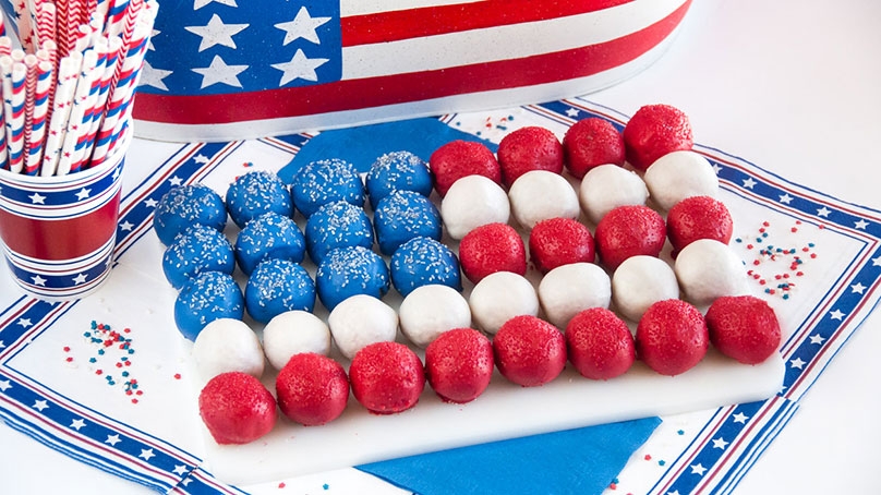 Patriotic Cake Pops