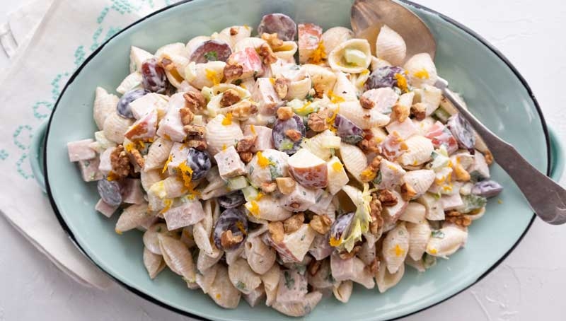 Turkey & Fruit Waldorf Pasta Salad