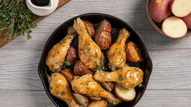 Maple Mustard Roast Chicken