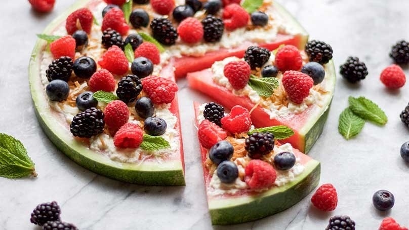 Watermelon Dessert Pizza