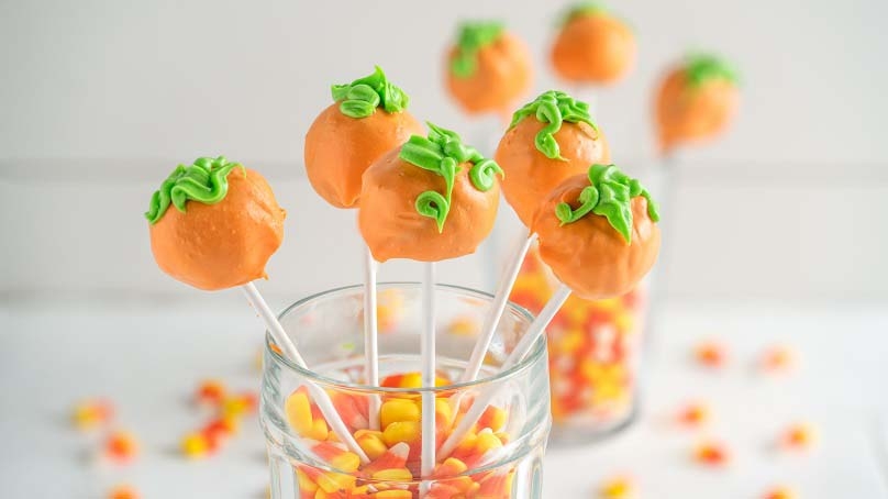 Donut Hole Pumpkin Cake Pops