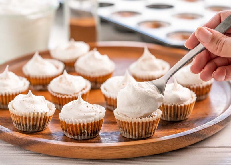 Pumpkin Cheesecake Bites