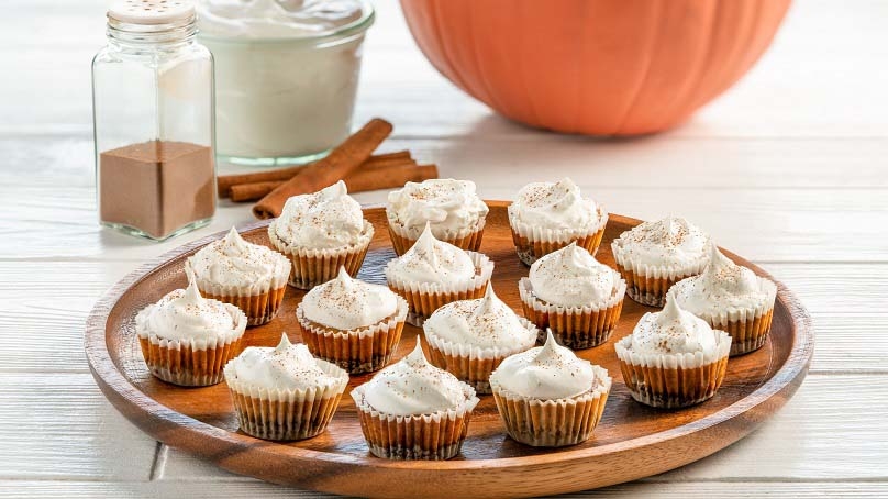 Pumpkin Cheesecake Bites