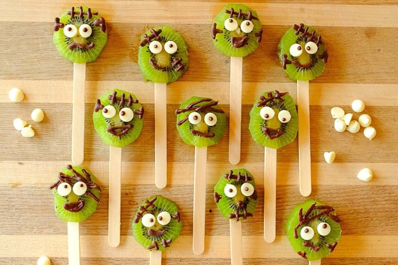 Frankenstein Kiwi Pops