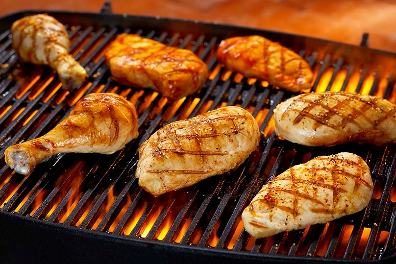 Chicken on the grill