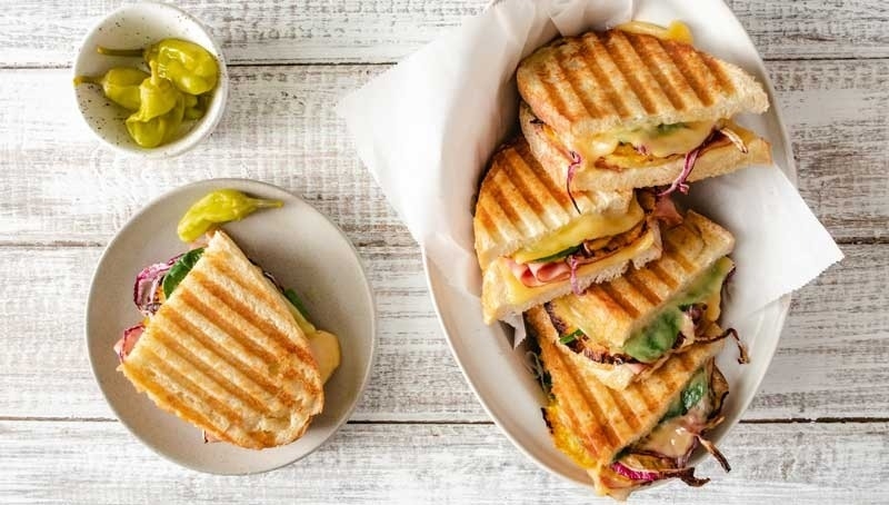 Ham, Cheese and Pineapple Panini