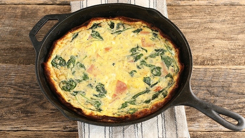 Ham and Spinach Frittata