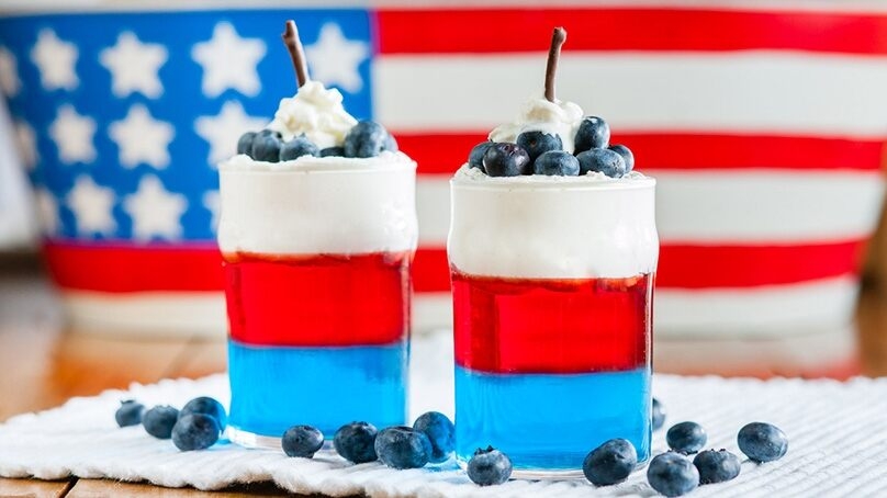 Firecracker Jello Cups