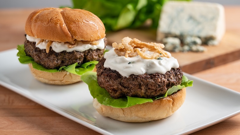 Blue Cheese Burgers.