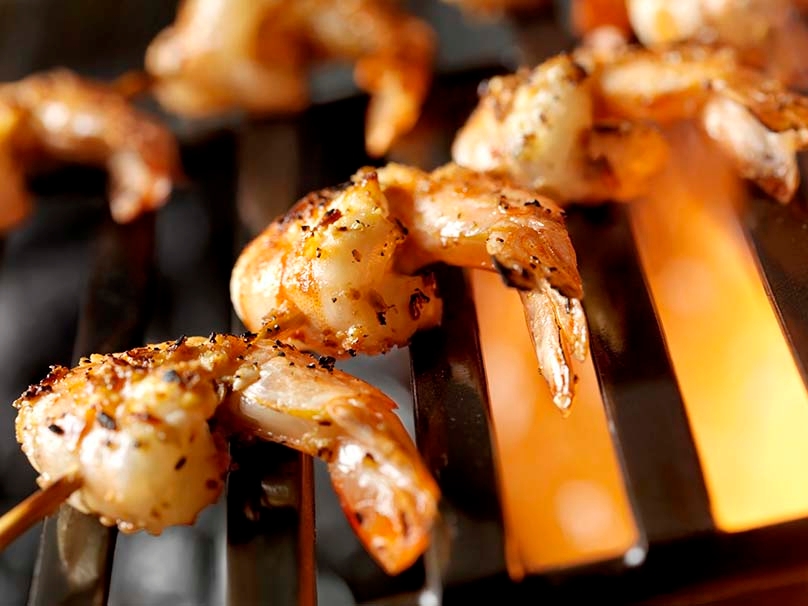 Shrimp on the grill