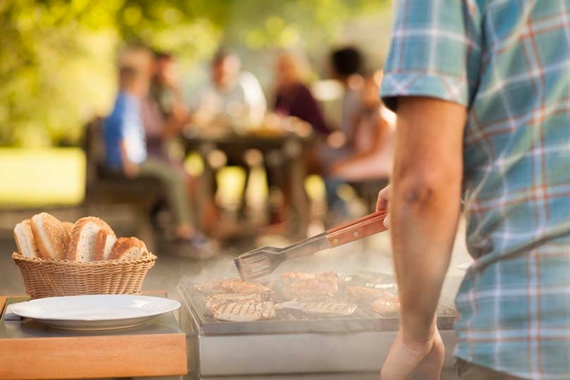 Backyard grilling, family, summer