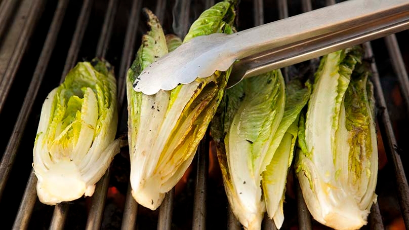 Grilling Lettuce