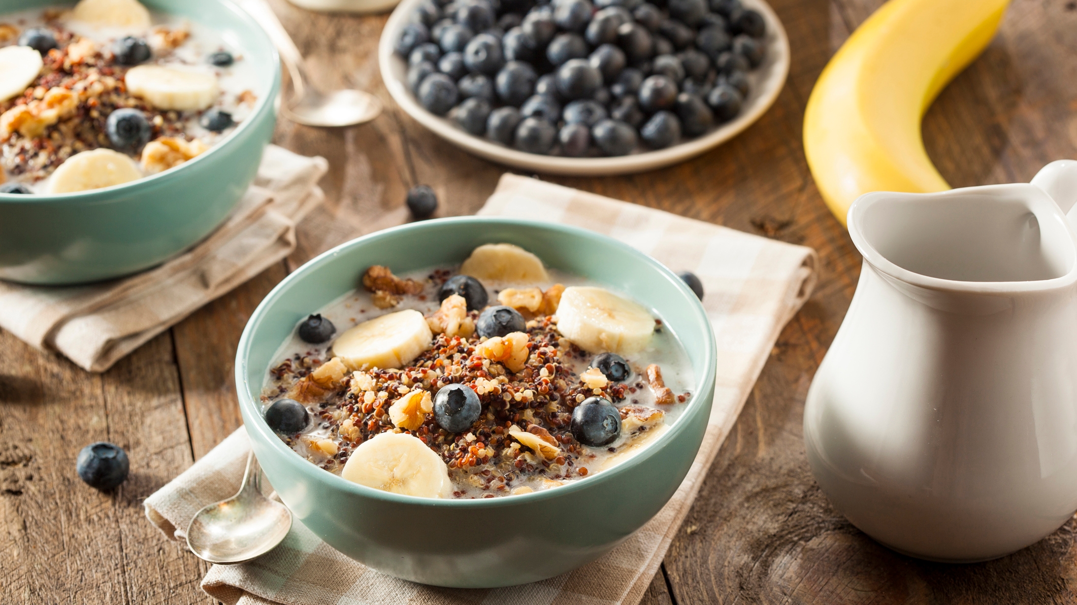 oatmeal cereal and fruit image