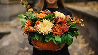 Pumpkin Flower Arrangement